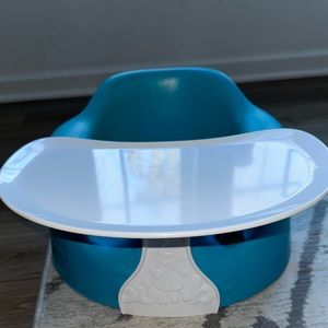 Bumbo seat with tray.
